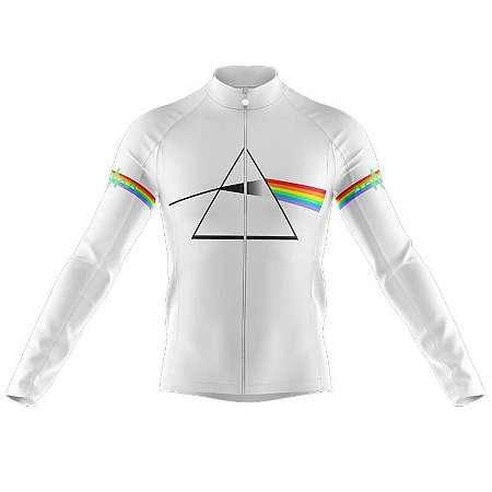 Camiseta Manga Longa Pink Floyd Bicicleta Esportiva Dry Fit