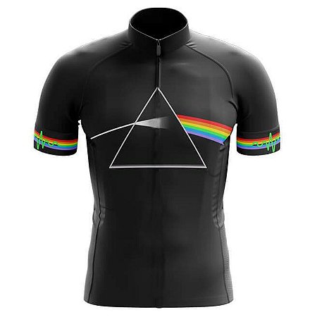 Camisa Infantil Pink Floyd Preta Ciclismo Dry Fit Uv