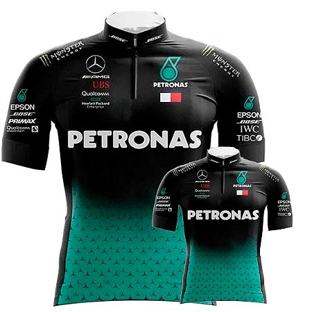 Conjunto Camisa Ciclismo Petronas Pai E Filho Esportiva Bike Uv Mtb