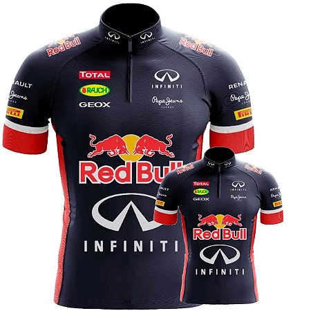 Conjunto Camisa Ciclismo Red Bull Pai E Filho Esportiva Bike Uv Mtb