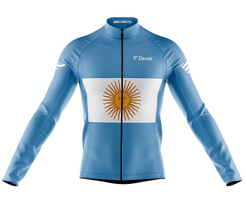 Camisa Ciclismo Copa Argentina Manga Longa Decole Uv Bike