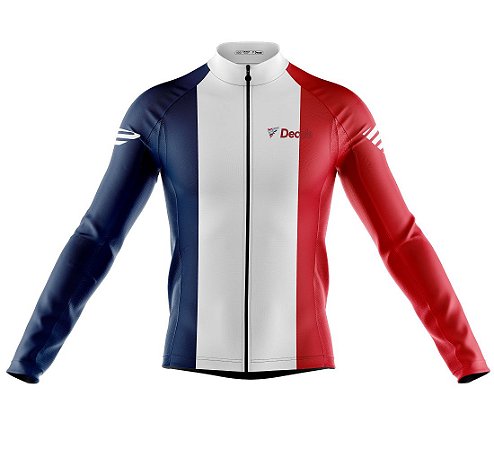 Camisa Ciclismo Copa França Manga Longa Decole Uv Bike - JAC Bikes |  Acessórios e roupas para ciclistas