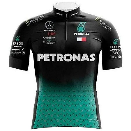 Camisa Manga Curta Unisex Petronas Ciclismo Roupa Ciclista Mtb