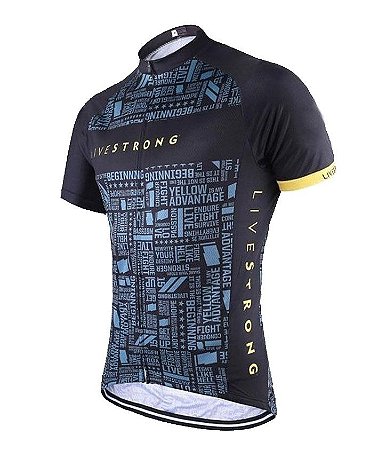 Camisa Livestrong Manga Curta Bike Ciclismo Dry Fit Esportes Mtb - JAC  Bikes | Acessórios e roupas para ciclistas