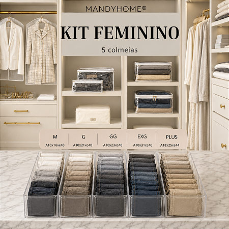 Kit Colmeia Feminino - 5 Unidades