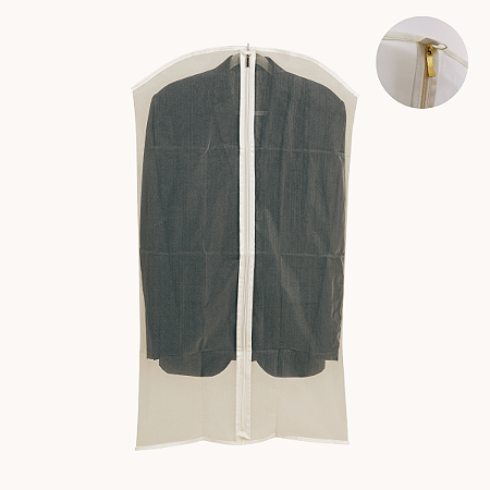 Capa Para Roupas em Organza Leve e Respirável 100x55cm Tamanho M