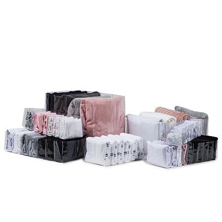 Kit 5 Colmeias Organizadoras Premium Transparente e Reforçada