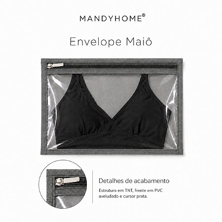 Envelope Moda Praia em TNT e PVC