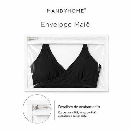 Envelope Moda Praia em TNT e PVC