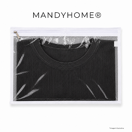 Envelope Organizador 25x35 TNT E PVC Seda, Lenços, Peças Delicadas