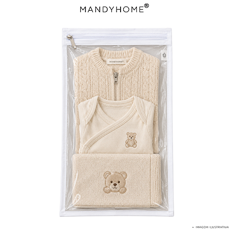 Envelope Organizador 40x30 TNT E PVC Kit maternidade body baby.