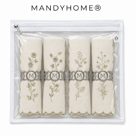 Envelopes Organizadores em TNT+PVC 25(A)x 35(L) Ideal para Guardanapos e  anéis de guardanapo