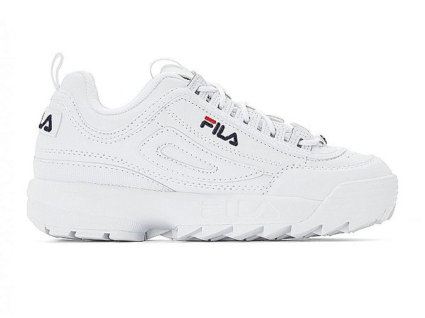 tênis fila branco e rosa
