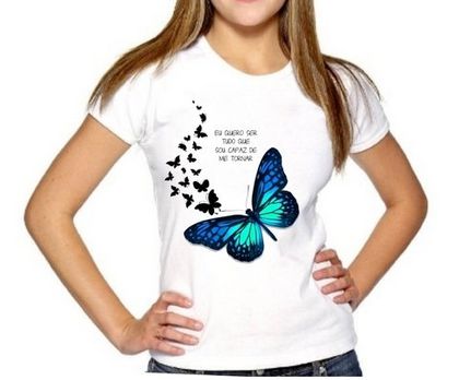 T shirt borboleta Outlet