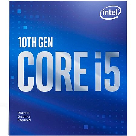 Processador Intel Core i5-10400F - 2.9GHz (4.3GHz Max Turbo) - Cache 12MB - LGA 1200