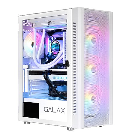 Gabinete Gamer Galax Revolution 06 Mid Tower, Vidro Temperado, Branco