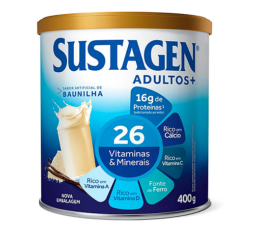 SUSTAGEN ADULTO+ BAUNILHA 400G