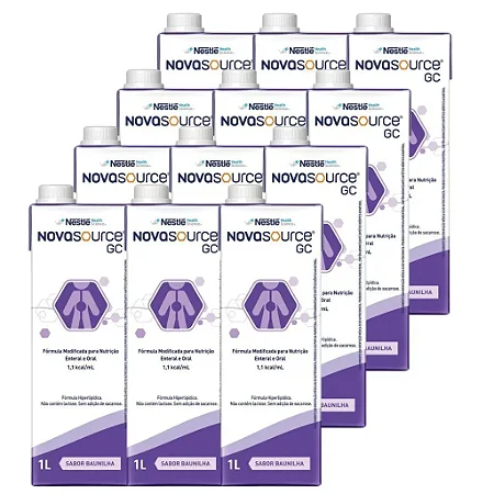Kit Novasource GC TetraPak 1000ml – Dieta Enteral para Diabéticos | Nestlé