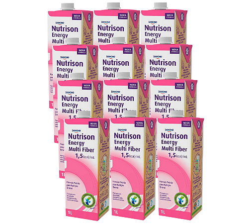 KIT NUTRISON ENERGY MULTI FIBER 1.5 KCAL 1L DANONE - 12 UNIDADES