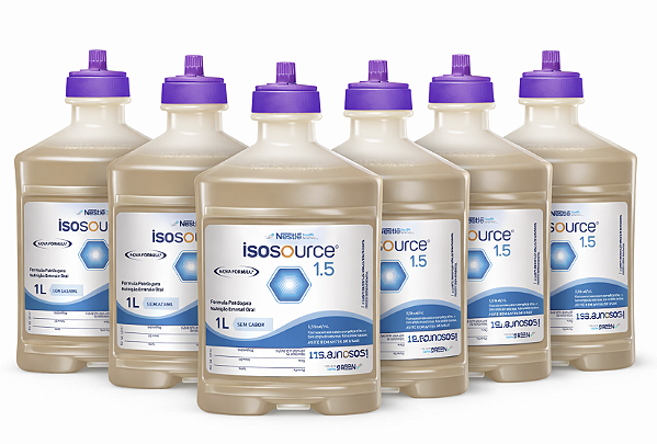 Kit Isosource 1.5 Sistema Fechado com fibras – Dieta Enteral Nutricional 1000ml | Nestlé