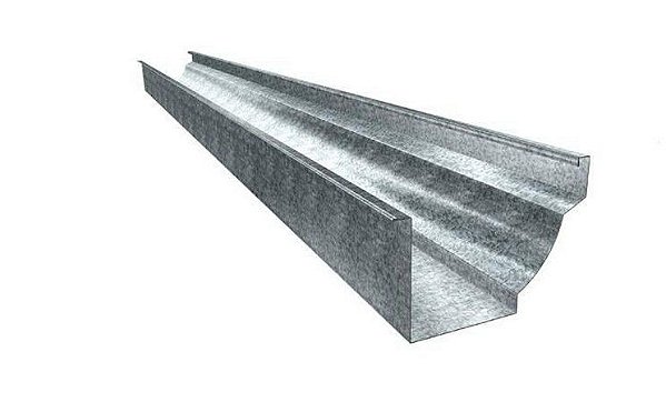 Calha Frontal Galvanizada com Moldura