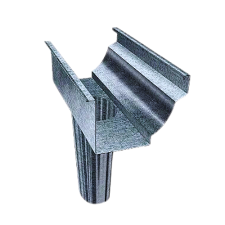 Calha Frontal Galvanizada Moldura Com Bocal