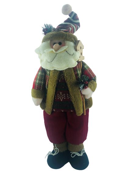 Papai Noel em Pé 48cm com Casinha - 18060