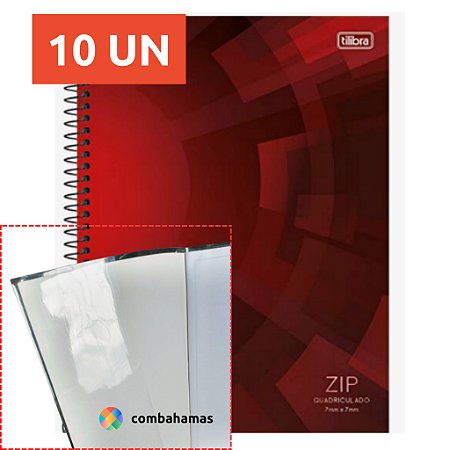 CAPA PRONTA PARA CADERNO, 96 FLS ARAME, 10 UN