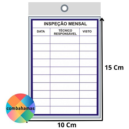 PROTETOR PLÁSTICO, PP,  10 X 15 CM, VERTICAL, COM ILHÓS, PARA EXTINTOR INCÊNDIO, COD BH-53, 100 UN