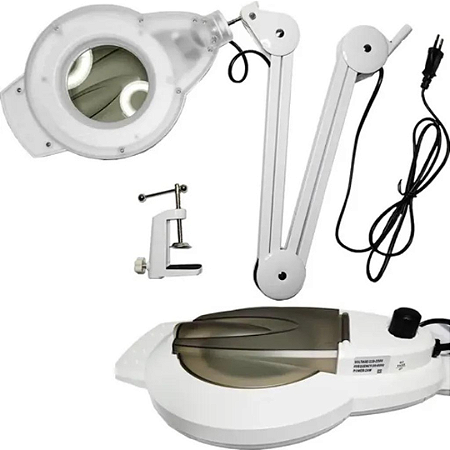 Luminária Articulada com Lupa Profissional