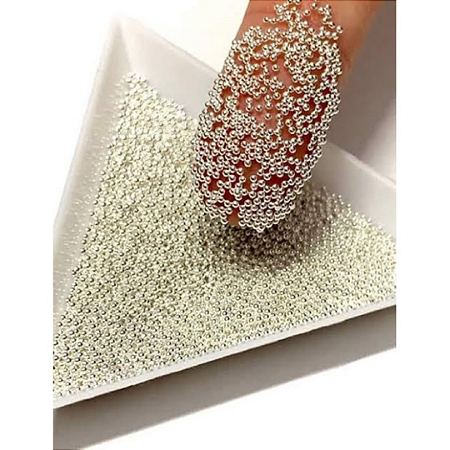 Pedraria p/ Joias de Unhas- Caviar Prata