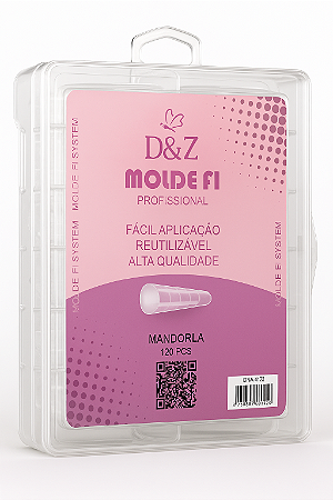 Molde F1 Mandorla D&Z - Caixa com 120 peças reutilizáveis