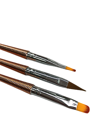 Kit PIncel c/ 3 un Rose gold Helen Color