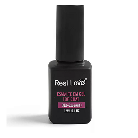 Esmalte em Gel Top Coat Real Love 12 ml