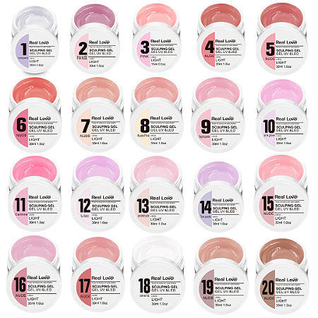 Gel Real Love para Alongamento de Unhas - Linha Light 30ml