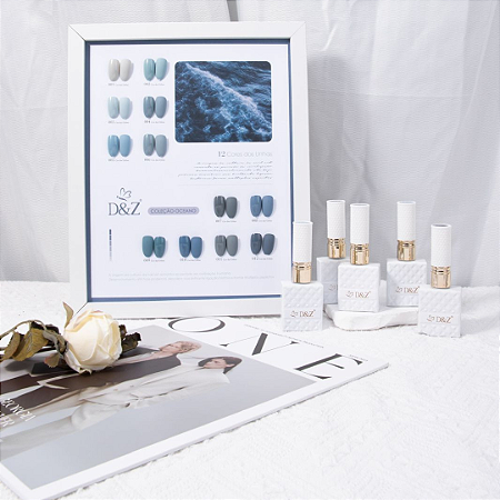 Kit 12 Cores Esmalte em Gel Coleção OCEANO D&Z