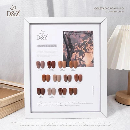 Kit 12 Cores Esmalte em Gel Coleção CACAU LUXO D&Z