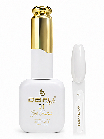 Esmalte em Gel Dafu #01 Branco Renda 12ml