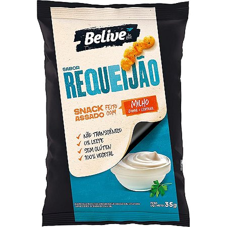 Snack Belive Requeijão s/ Glúten s/ Lactose 35g