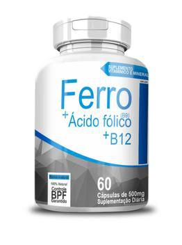 Ferro B9, B12 - 4 Elementos 60x500mg