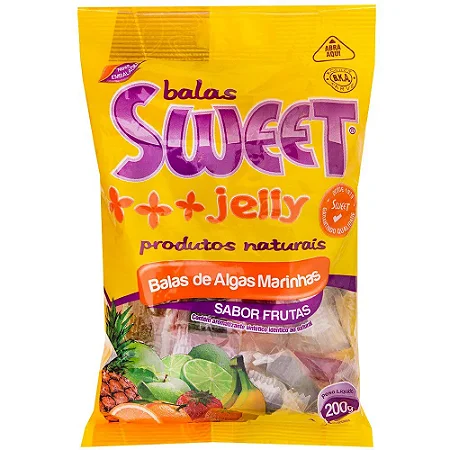 Bala de Algas Sabores Sortidos 200g - Sweet Jelly