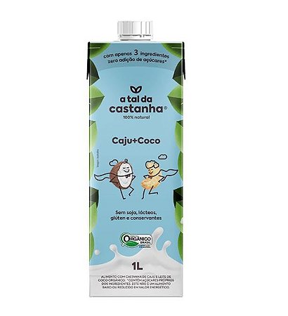 Alimento de Castanha de Caju e Leite de Coco 1L - A Tal da Castanha