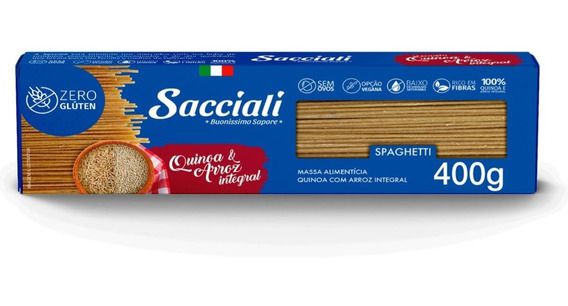 Espaguete de Milho Vegano 400g - Sacciali