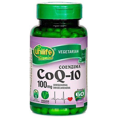 Coq-10 Coenzima 100mg 60caps - Unilife