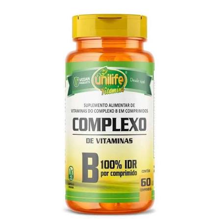 Complexo B - 500mg - 60caps - Unilife