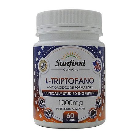 L-Triptofano 1000mg 60caps - Sunfood