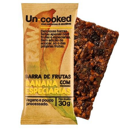 Barra de Frutas Banana c/ Especiarias 30g - Uncooked