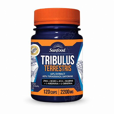 Tribulus Terrestris + ZMA + Boro 2200mg 120 cápsulas - Sunfood
