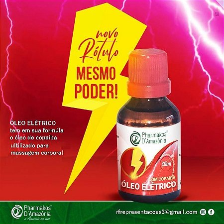 Óleo Elétrico c/ Copaíba 30ml - Pharmakos D'Amazonia