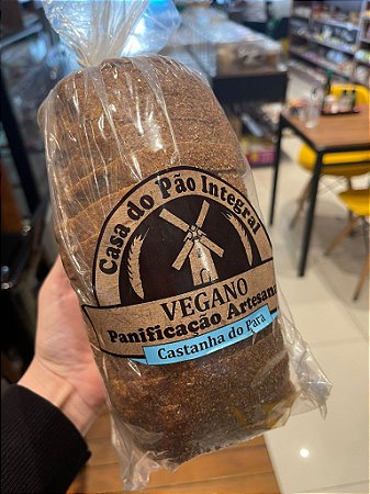 Pão de Forma Integral Vegano Castanha do Pará 500gr - Casa do Pão Integral